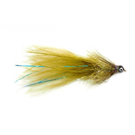 Black Head Blue Flash Damsel (Olive)