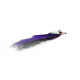 Black/Purple Tiger Clouser White Body