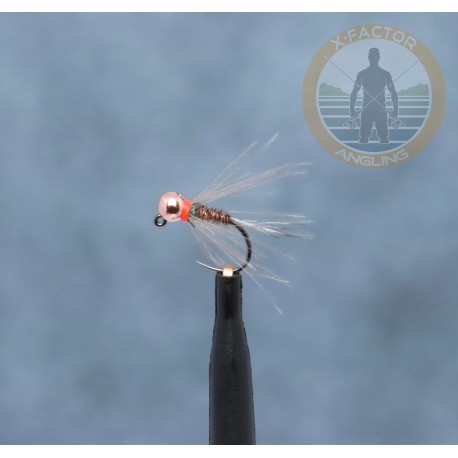 Metallic Red Beaded Quill Nymph