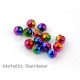 Coloured Slotted Tungsten Beads