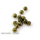 Coloured Slotted Tungsten Beads