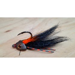 XFA Small Orange Hotspot Black Sculpin Toad