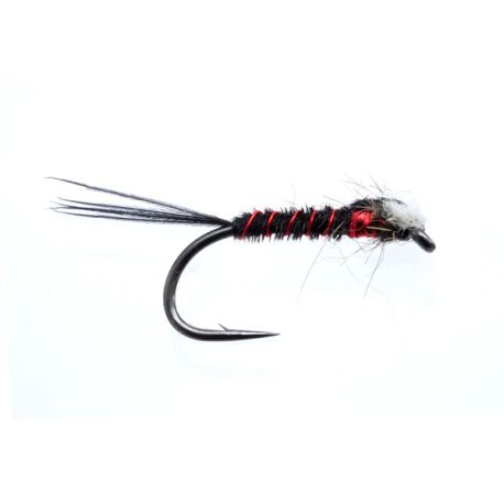 FARIO Muskins black midge pupa red holo