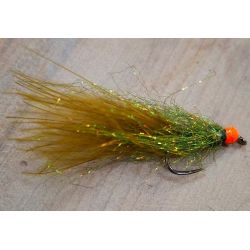 Olive Crystal Bugger Flashy